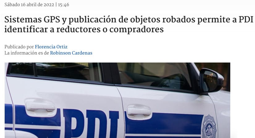 Sistemas GPS permite identificar crímenes.