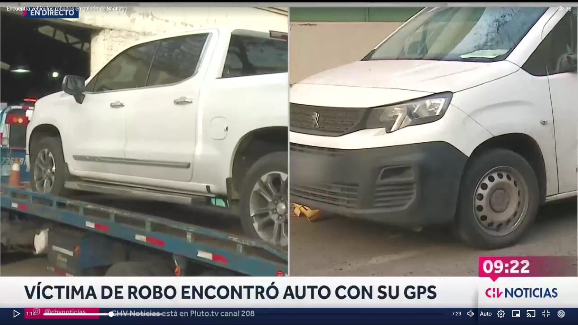 Sistema GPS permitió encontrar cuatro vehículos robados